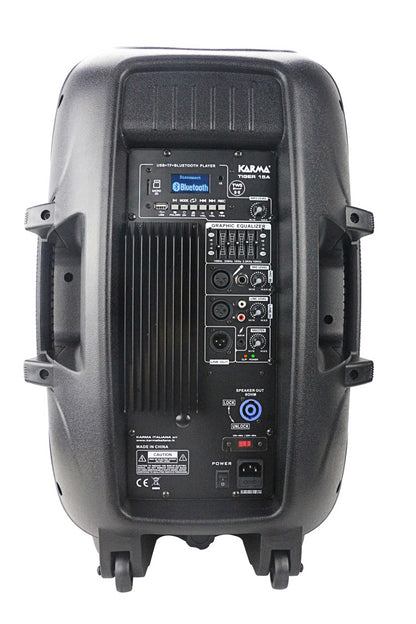 KARMA - AKTIVAN ZVUČNIK 15" 820W/410W RMS - RADIO/BLUETOOTH/USB/AX - TWS FUNKCIJA