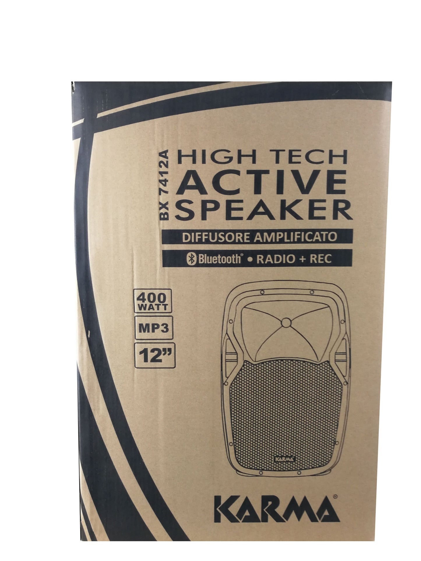 KARMA - AKTIVAN ZVUČNIK 8" 180W - BLUETOOTH/USB/AX - TWS FUNKCIJA