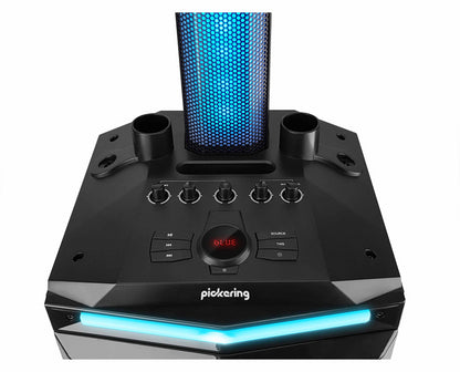PICKERING - 400W AKTIVAN ZVUČNIK - BLUETOOTH/USB/AUX + 2 MIKROFONA