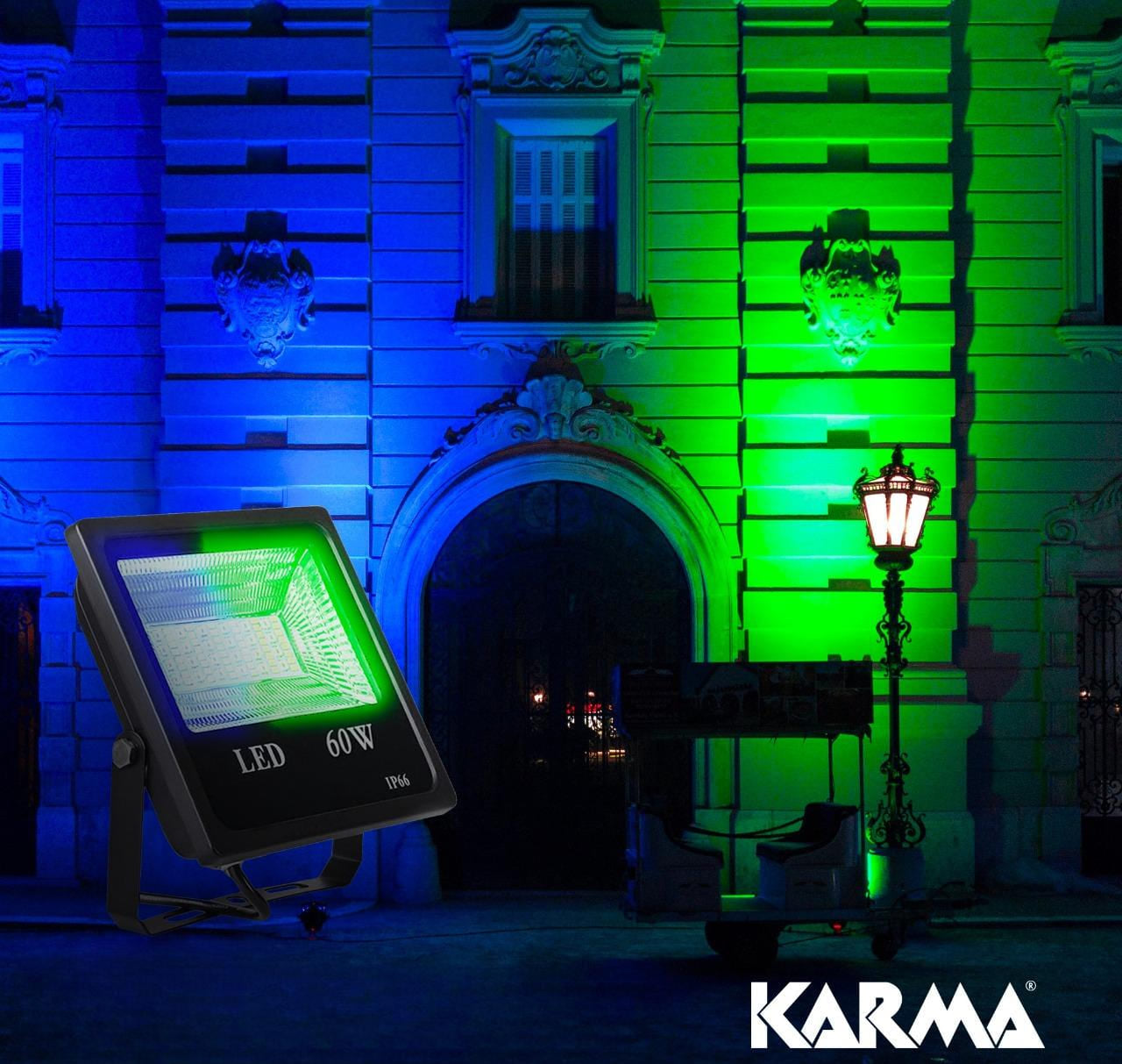 KARMA - IP66 60W VODOOTPORAN VANJSKI REFLEKTOR U BOJI