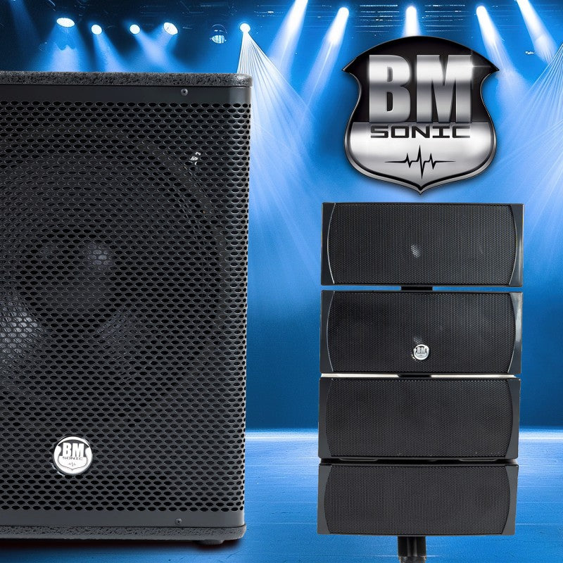 BM SONIC - 1200W KOMPLET - BLUETOOTH/USB/SD/AUX