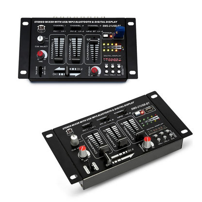 BM SONIC - DJ PAKET 1600W - 2 ZVUČNIKA, MIKSETA, POJAČALO, SLUŠALICE