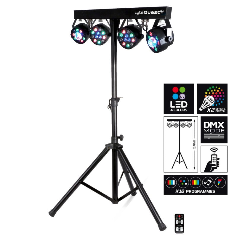 BM SONIC - 1000W KOMPLET - ZVUČNICI, STALCI, MIKSETA, POJAČALO, RASVJETA..