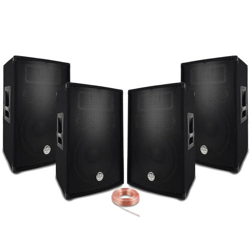 BM SONIC - 2400W KOMPLET 4 PASIVNA ZVUČNIKA + 25 METARA KABELA