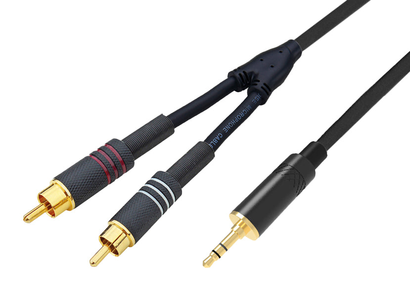 Kabel 3,5mm ST / 2x RCA M 3mt