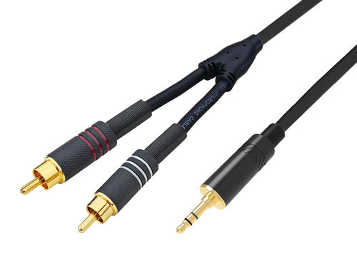 Kabel 3,5mm ST / 2x RCA M 3mt