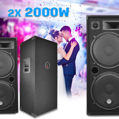 BM SONIC - 4000W KOMPLET - BLUETOOTH/USB/SD/AUX - MIKSETA, KABLOVI..
