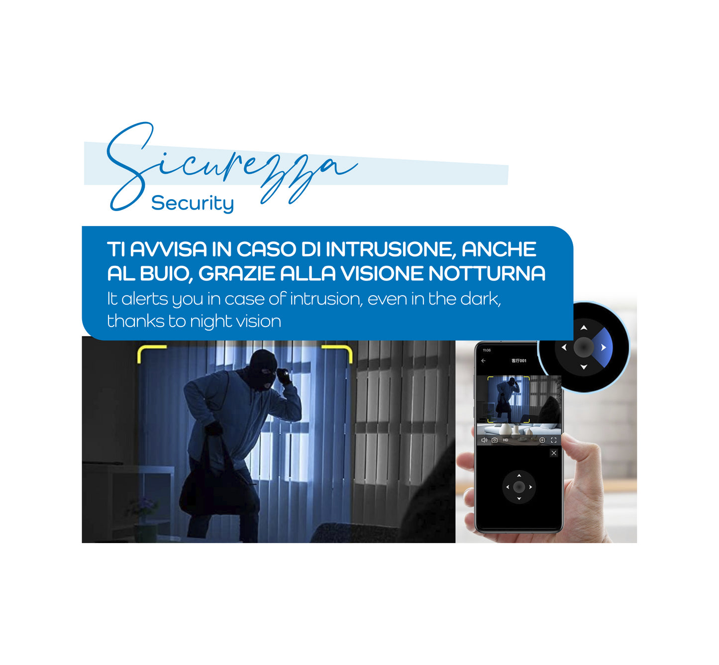 KARMA - NADZORNA WI-FI KAMERA SA EKRANOM - MOGUĆNOST VIDEOPOZIVA