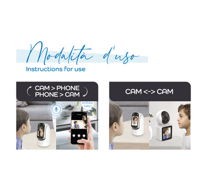 KARMA - NADZORNA WI-FI KAMERA SA EKRANOM - MOGUĆNOST VIDEOPOZIVA