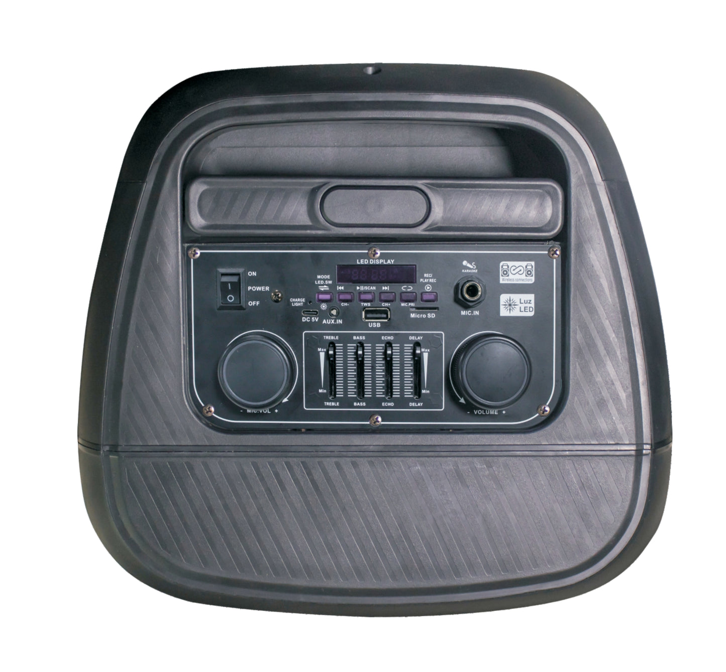 KARMA - AKTIVAN PRIJENOSNI ZVUČNIK - RADIO/BLUETOOTH/USB + DVA MIKROFONA