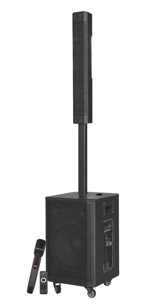 GLEMM - STUPNI BATERIJSKI AKTIVAN ZVUČNIK - RADIO/BLUETOOTH/USB/AUX + BEŽIČNI MIKROFON