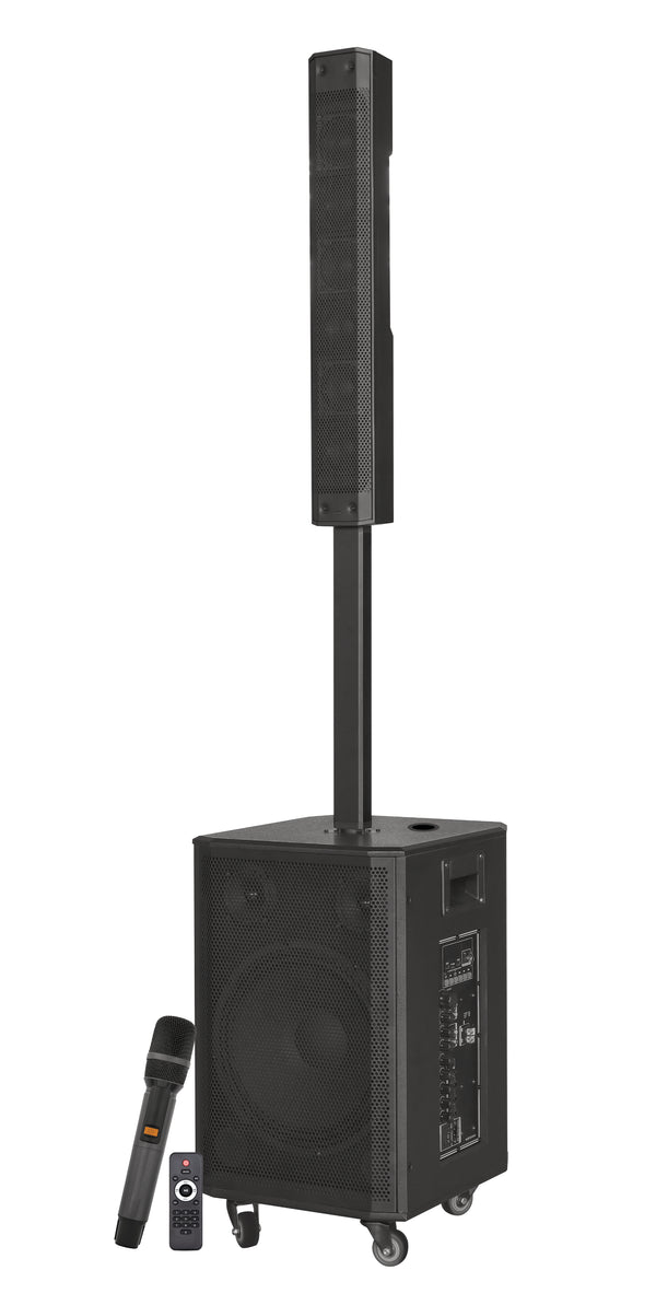 GLEMM - STUPNI BATERIJSKI AKTIVAN ZVUČNIK - RADIO/BLUETOOTH/USB/AUX + BEŽIČNI MIKROFON