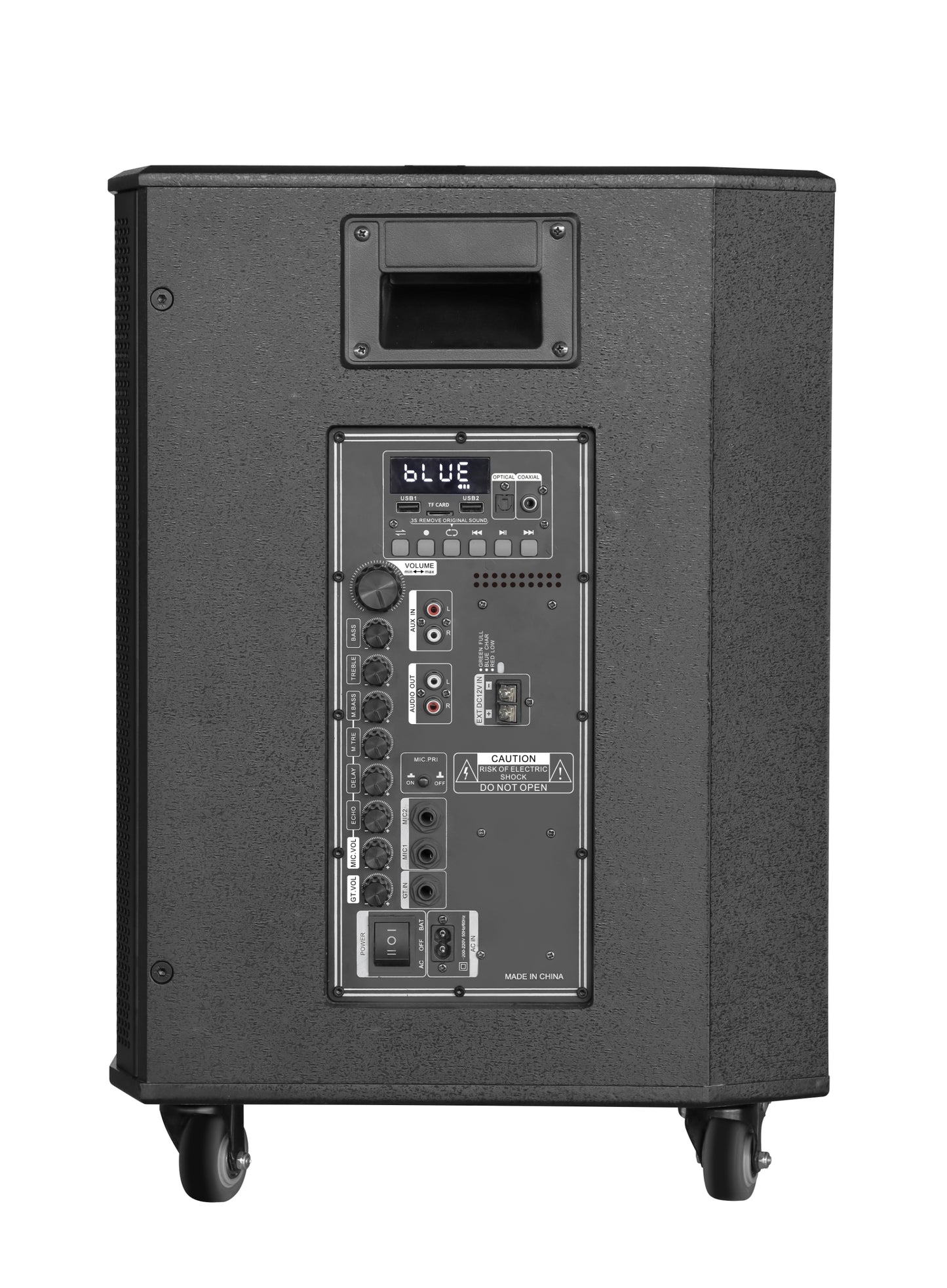 GLEMM - STUPNI BATERIJSKI AKTIVAN ZVUČNIK - RADIO/BLUETOOTH/USB/AUX + BEŽIČNI MIKROFON