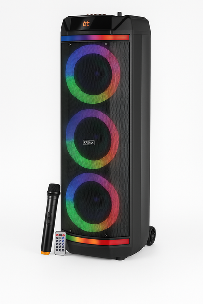 KARMA - 250W PRIJENOSNI ZVUČNIK - RADIO/BLUETOOTH/USB/SD/AUX + BEŽIČNI MIKROFON