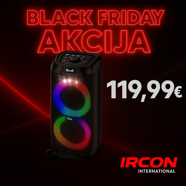 PICKERING - 500W PRIJENOSNI ZVUČNIK - BLUETOOTH/USB/AUX + MIKROFON