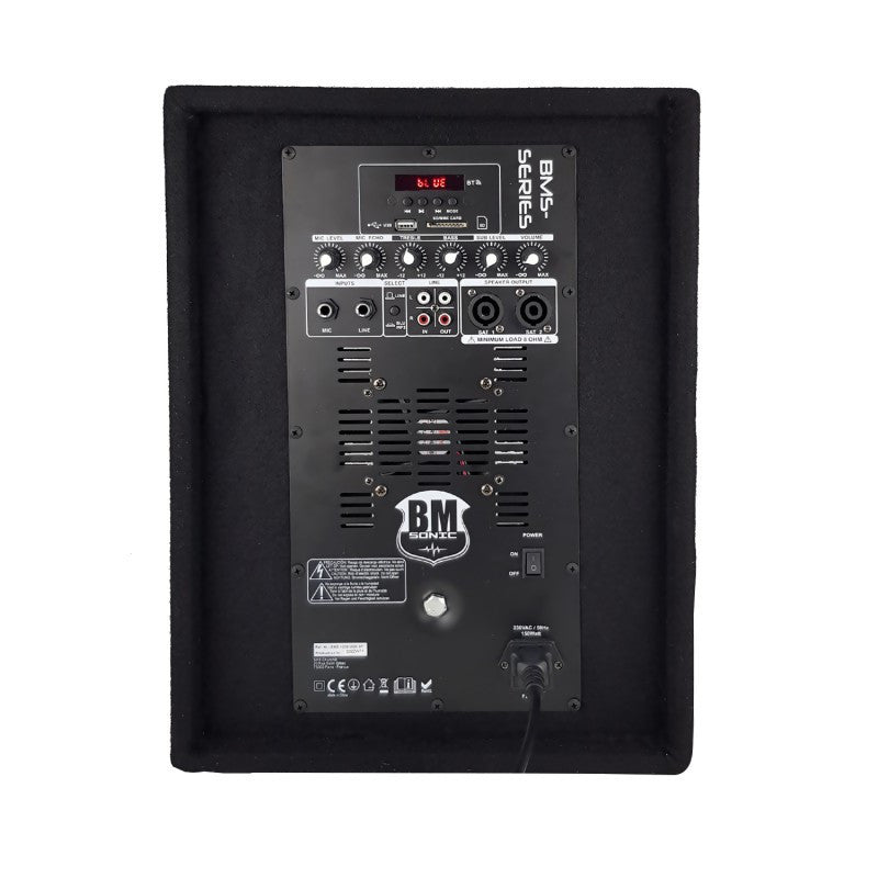 BM SONIC - KOMPLET 1000W - BLUETOOTH/USB/SD/AUX + STALCI + KABLOVI + ZAŠTITNA VREĆA